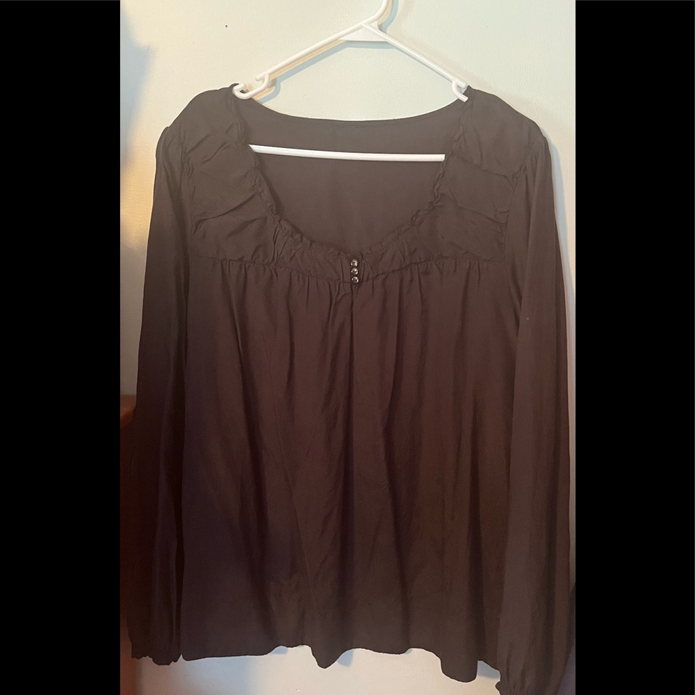 Black dress top.